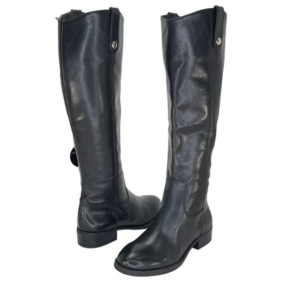 International Concepts Fawne Black Leather Knee High Womens Boots Size 5M - Picture 14 of 14